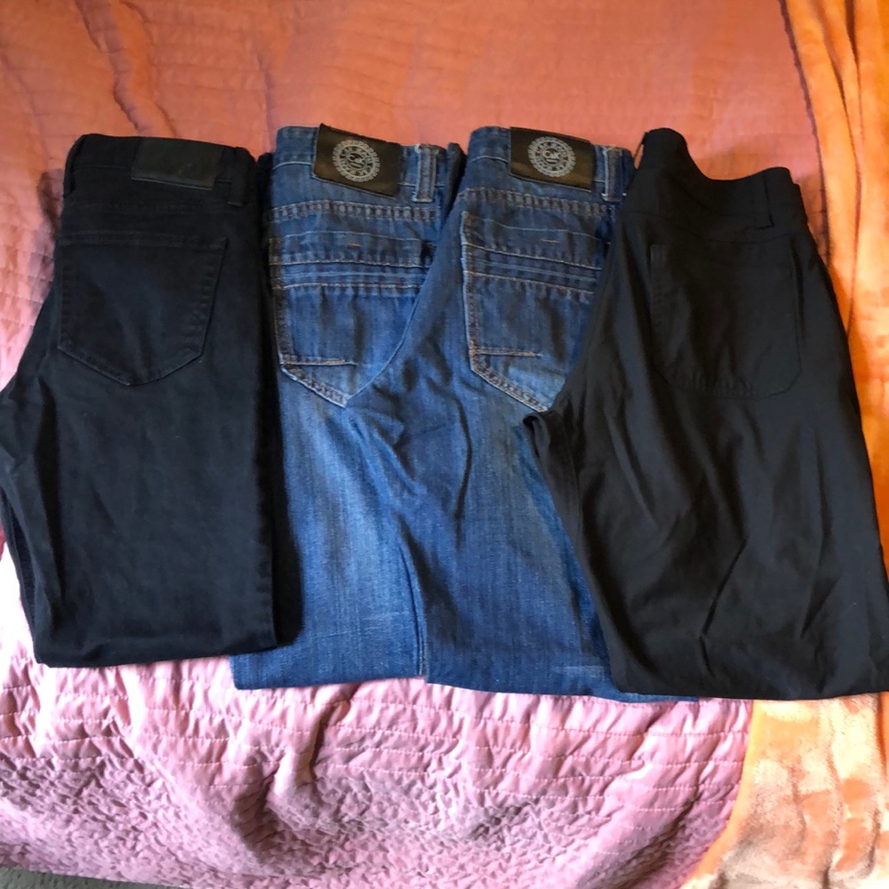 Lot pants jeans 30/30 Swiss tech Rude C&K
